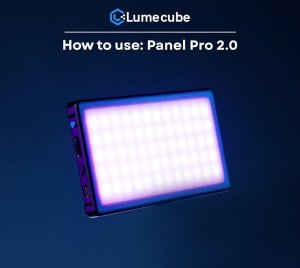 Lume Cube RGB Panel Pro 2.0 – Ultra-Bright On-Camera LED Video Light with Full Spectrum Color, Bluetooth Control, Rechargeable Battery