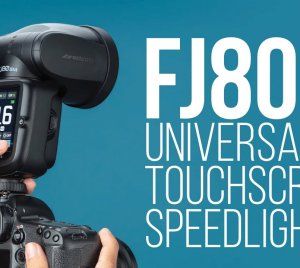 Westcott FJ80 II Touchscreen Wireless Speedlight Flash with Multi-Brand Compatibility for Canon, Nikon, Sony, Fuji, Panasonic Lumix, and Olympus Cameras