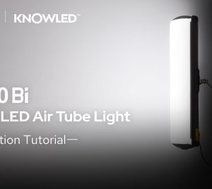 Godox AT200Bi Bi-Color LED Tube Light with Built-In Effects, CRMX/DMX/Bluetooth Control, and Precise Dimming for Professional Cinematography