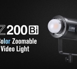 Godox SZ200Bi Bi-Color Zoomable LED Video Light with High CRI/TLCI, Variable 2800K-6500K Color Temperature