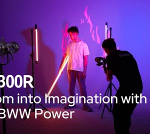 Godox SZ300R Zoom RGB LED Spotlight with Adjustable Beam Angle, Wireless Bluetooth and DMX Control