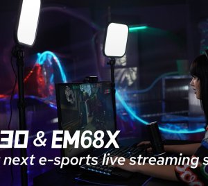 Godox ES30 LED Key Light for Streaming and Content Creation for E-Sports Streaming, YouTube, and Home Studios