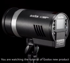 Godox AD300Pro Portable Outdoor Flash with Bi-Color LED Modeling Light, TTL/HSS Support, High-Speed Sync