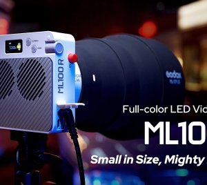 Godox ML100R RGB Portable LED Video Light for Vlogging, Filmmaking, Portraits, and Mobile Shoots