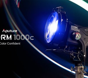 Aputure STORM 1000c Full-Color RGBACL LED Monolight with BLAIR-CG Chipset, ProLock Bowens and Wireless Control