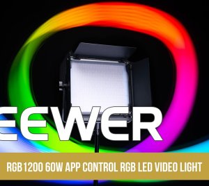 NEEWER RGB1200 LED Video Light with High CRI/TLCI for YouTube, Vlogging, and Cinematic Lighting