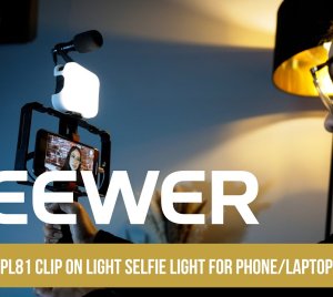 NEEWER PL81 Clip-On LED Video Light for mount on Laptop Monitors, Tablets, Smartphones