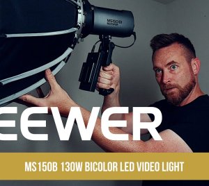 Neewer MS150B LED Continuous Light with Bowens Mount for Photography, Videography, Streaming, and Interview Lighting