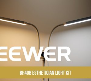 NEEWER BH40B Dual Head LED Fill Light for Beauty, Nail Art, Food Photography, and Live Streaming