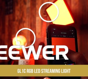 NEEWER GL1C RGB LED Streaming Light with 48W Soft Panel for YouTube, Gaming, and Video Recording