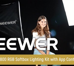 NEEWER NK800 RGB Softbox Lighting Kit for Video, Photography, and Streaming