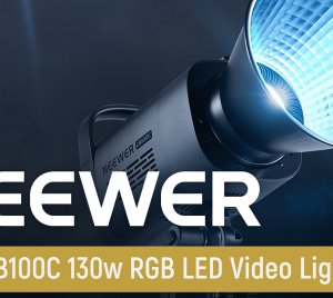 NEEWER CB100C RGB LED Video Light with HSI, CCT, FX, Wireless App Control & Bowens Mount
