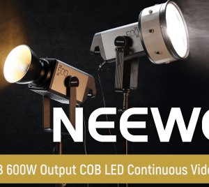 NEEWER AS600B Bi-Color COB LED Studio Spotlight for Film, Broadcast, and Video Production