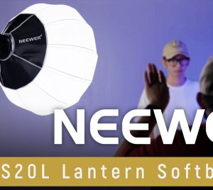 NEEWER NS20L Lantern Softbox with Bowens Mount – 360° Omnidirectional Lighting for Photography, Video & Live Streaming