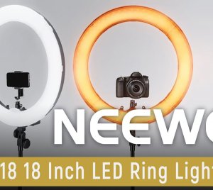 NEEWER RL-18 LED Ring Light for Selfie, Vlogging, Zoom, Eyelash Extensions, YouTube, Portrait Photography