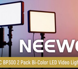 NEEWER BP300 LED Video Light Panel Kit – Bi-Color Dimmable Soft Light for YouTube, Live Streaming, Zoom, and Makeup