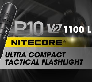 NITECORE P10 V2 Rechargeable Tactical Flashlight for Military, Law Enforcement & Hunting