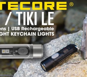 NITECORE TIKI GITD USB Rechargeable Mini Keychain Light with UV & High CRI Auxiliary Lights