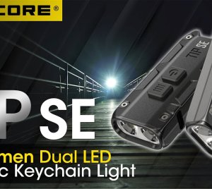 Nitecore TIP SE Keychain Flashlight - USB-C Rechargeable Pocket LED Torch with Clip for Everyday Carry and Travel