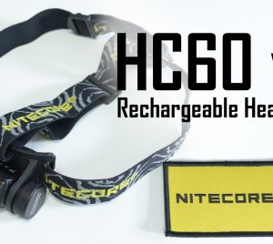 Nitecore HC60 V2 LED Headlamp with Comfortable Silicone Headband, Adjustable 180° Tilt for Camping, Hiking, Running, and Hunting