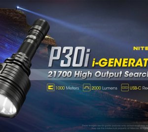 Nitecore P30I Tactical Flashlight with Long Distance Beam for Search and Rescue Operations