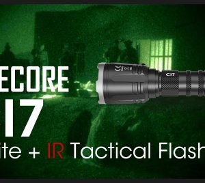 Nitecore CI7 Dual Output LED Flashlight with 940nm IR Night Vision for Tactical Missions, Hunting & Search Rescue