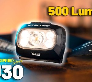 Nitecore NU30 Waterproof Rechargeable LED Headlamp for Camping, Hiking & Running