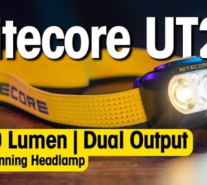 Nitecore UT27 Rechargeable Running Headlamp with Warm, White, and Red Lights for Outdoor Adventures