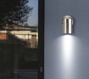 Modern outdoor wall lights up down stainless steel lamps fixture use GU10 (not Included) IP44 waterproof