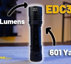 Nitecore EDC35 Compact EDC Tactical Flashlight with UHi 40 MAX LED, 6000mAh Battery, and IP68 Waterproof Rating