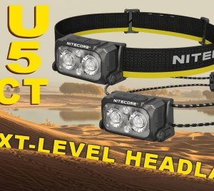 Nitecore NU25 MCT Rechargeable LED Headlamp for Hiking, Camping, and Trail Running