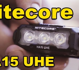 Nitecore HA15 UHE Lightweight LED Headlamp with AA or USB-C Rechargeable Battery Option
