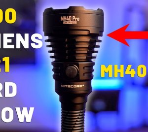 Nitecore MH40 Pro Long Throw LED Flashlight with IP68 Waterproof Rating and 1m Impact Resistance