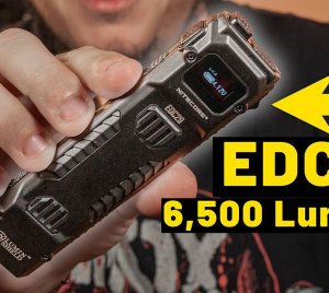 Nitecore EDC29 Rechargeable Flashlight with Long Throw Beam, Floodlight, Spotlight & Strobe for EDC and Tactical Use