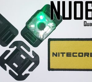 Nitecore NU06 LE Mini Tactical LED Signal Light with Magnetic, MOLLE & Hook-and-Loop Brackets