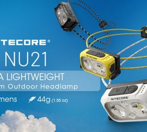 Nitecore NU21 Compact Rechargeable Headlamp for Running, Backpacking and Trekking