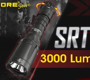 Nitecore SRT7i Tactical Flashlight with Long Throw Beam,Glass Breaker Bezel and Smart Selector Ring