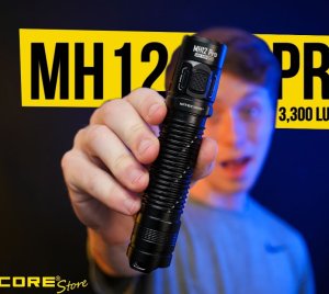 Nitecore MH12 Pro Long Throw Rechargeable Flashlight with SOS, Beacon, and Strobe Functions for Law Enforcement and Camping