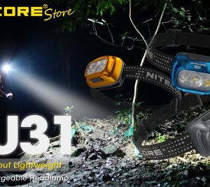 Nitecore NU31 Rechargeable Headlamp Featuring SOS, Beacon, and Red Night Vision Light