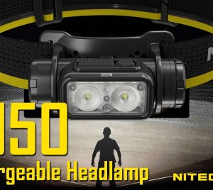 Nitecore NU50 Compact LED Headlamp with Dual Beam, Night Vision Red Light, and Proximity Sensor Technology