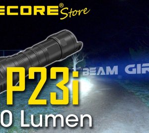 Nitecore P23i Compact Tactical Flashlight with Impact Resistance & IP68 Waterproof Rating