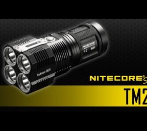Nitecore TM28 Tiny Monster Rechargeable LED Flashlight – Search & Rescue Light with Tripod Mount