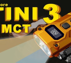 Nitecore TINI3 Keychain Flashlight - Ultra-Compact Rechargeable LED Flashlight for EDC, Camping, and Hiking