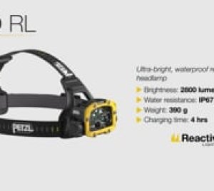 Petzl DUO RL Heavy-Duty Rechargeable Headlamp for Technical Rescue and Worksite Use