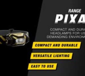 Petzl PIXA Professional LED Headlamp - Waterproof, Chemical-Resistant, and Glove-Friendly