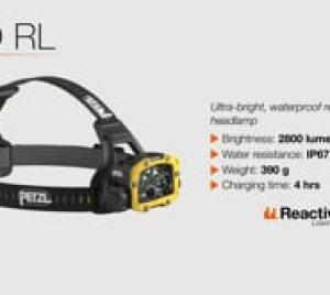 Petzl DUO RL Rechargeable LED Headlamp for Caving and Extreme Environments