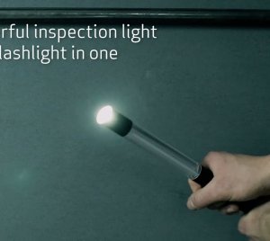 SCANGRIP Rechargeable LED Inspection Hand Lamp with Top Spotlight