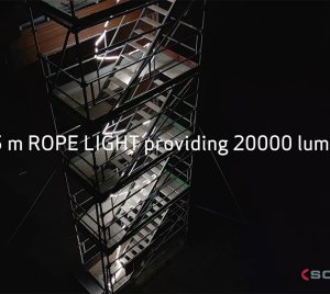 SCANGRIP Flexible LED Rope Light for Construction Site Safety and Visibility
