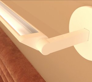 Linear Asymmetric Wall Wash Fixture for Architectural Interior Lighting