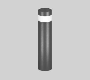 Mobilia LED Bollards for Walkways, Bicycle Paths, and Landscaped Public Spaces with Round and Square Designs